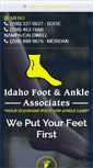 Mobile Screenshot of idahofootandankle.com