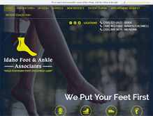 Tablet Screenshot of idahofootandankle.com